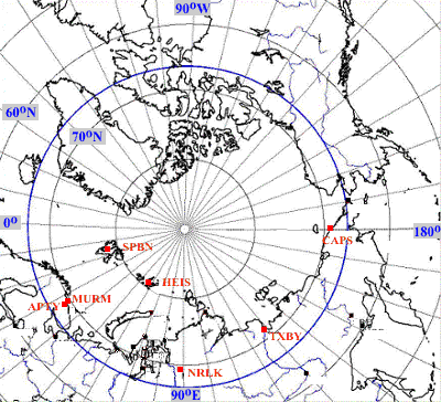 Russian Neutron Monitors in Arctic