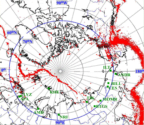 Earthquakes in Arctic