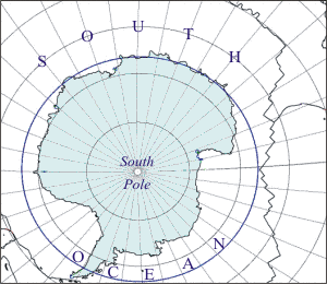 Map of Antarctic