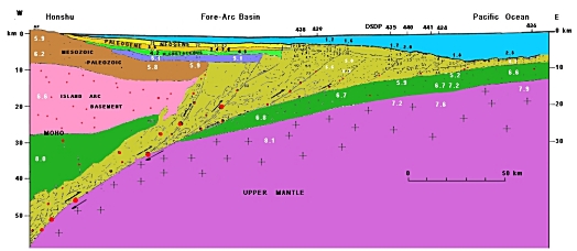 Deep structure of the Japan Trench