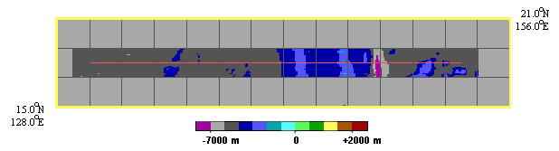 Digital relief of the region of the Geotraverse